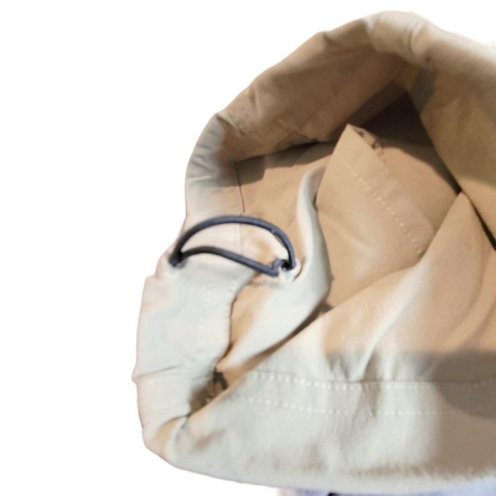 L.L. Bean Hiking Pants Women 10 Reg Tan Nylon Spandex Bungee Hem Outdoor Classic - Picture 3 of 9